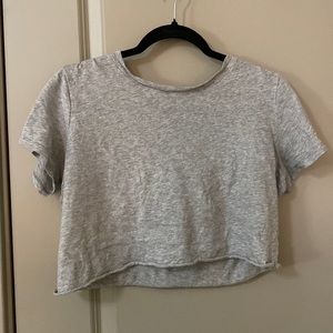 Grey Cropped Tee